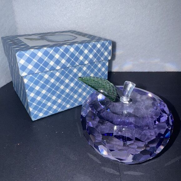 Other - NIB Simon Design Violet Apple Paperweight/Decoration SDAPPLEV Paperweight